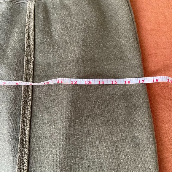 90s Calvin Klein Jeans Faux Sherpa Fleece Lined Maxi Skirt - Picture 5 of 10